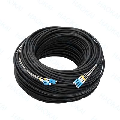FTTH قطره فیبر پیچ سیم SC APC FC ST LC سیم فولادی FRP سیستم های مرکز داده