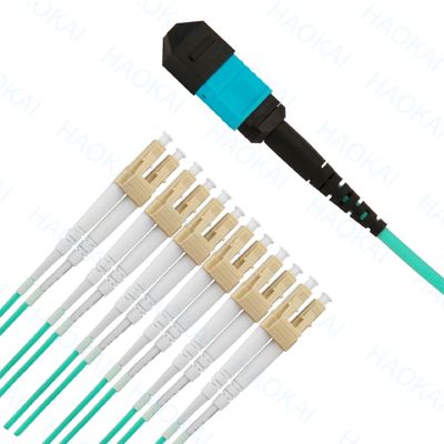 کابل پیچ فیبر نوری کمپکت MPO / MTP