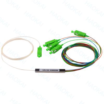 سیستم های FTTx SC UPC فیبر نوری PLC Splitter 1x2 مینی لوله فولادی