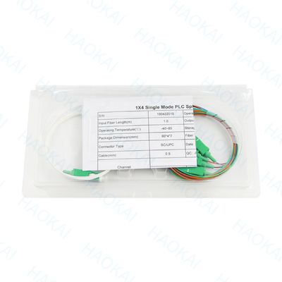FTTH مینی لوله فولاد فیبر نوری Splitter 1x16 PLC Splitter با اتصال SC UPC