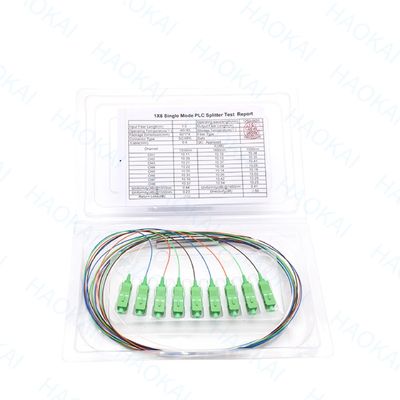 LC APC 1x16 کانکتور فیبر PLC Splitter فیبر نوری فولاد لوله کوچک Splitter