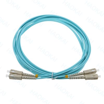 Breakout MPO OM3 Patch Cord LC Connector کابل های پیچ فیبر نوری چند حالت