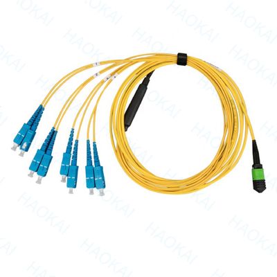 12core Multimode Fiber Optic Patch Cord با کانکتور MPO LC