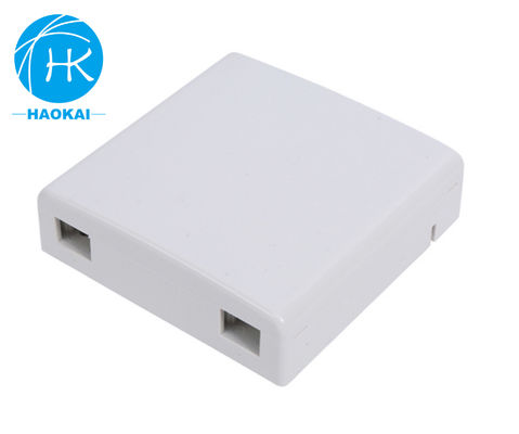 2port Indoor FTTH Faceplate Box Desktop SC LC UPC 86type مینی فیبر نوری رزت باکس
