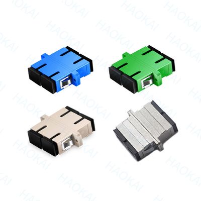 PVC Duplex SC APC UPC آداپتور 1260nm - 1650nm طول موج برای مخابرات