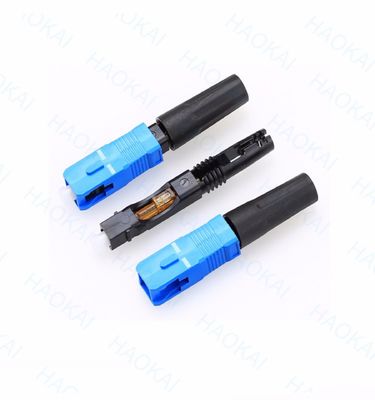 SC UPC فیبر نوری اتصال سریع 0.9mm 2.0mm Single Mode SC Fiber Connector