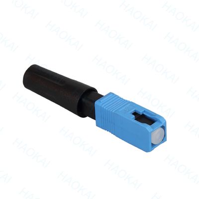 SC UPC فیبر نوری اتصال سریع 0.9mm 2.0mm Single Mode SC Fiber Connector