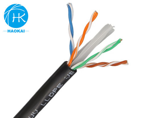 کابل شبکه داخلی UTP CAT6 سفارشی شده 4 جفت 23awg 0.57mm 250MHz