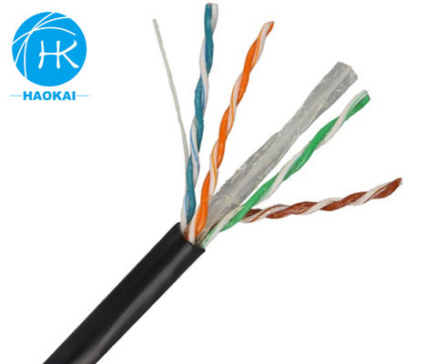 کابل شبکه داخلی UTP CAT6 سفارشی شده 4 جفت 23awg 0.57mm 250MHz