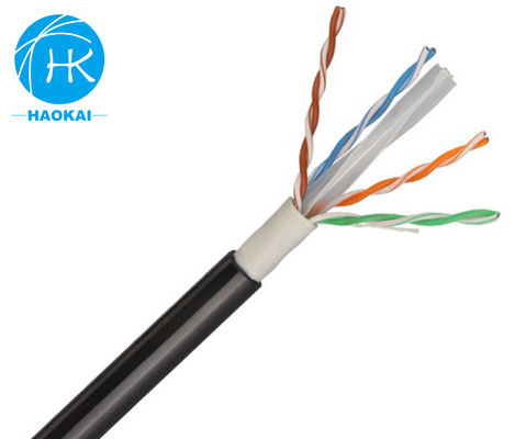 FTP CAT6A کابل LAN داخلی 23awg کابل شبکه مس محافظ