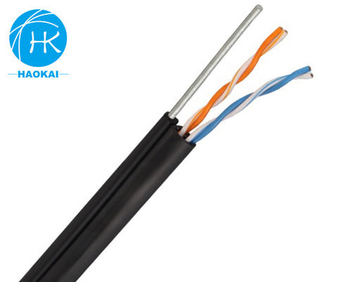 در فضای باز 2 جفت کابل LAN UTP CAT5E با پیام رسان 4pr 24awg