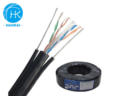 UTP CAT5E کابل LAN بیرونی عایق HDPE جامد با پیام رسان