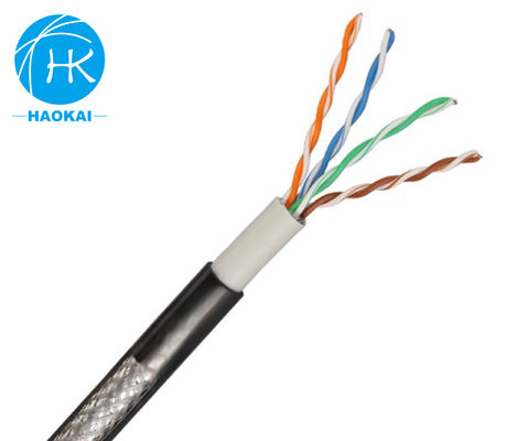 CCA کابل شبکه LAN داخلی SFTP CAT5E ژاکت PVC سازگار با محیط زیست