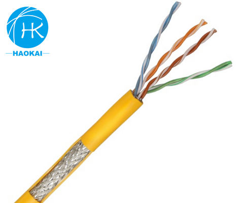 CCA کابل شبکه LAN داخلی SFTP CAT5E ژاکت PVC سازگار با محیط زیست