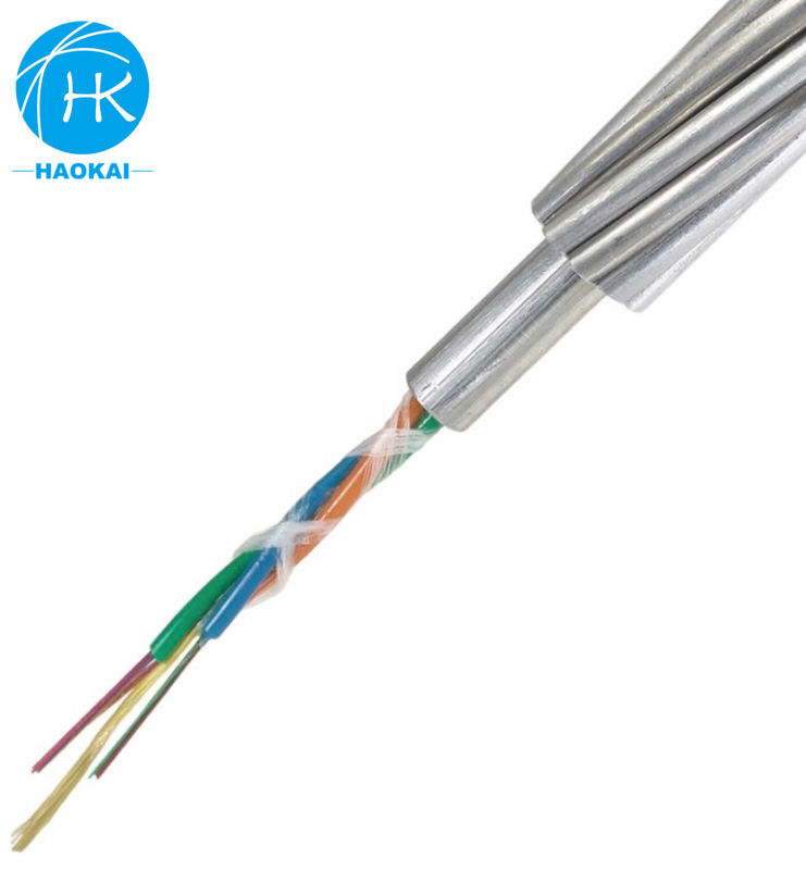 کابل فیبر PBT OPGW برای لوله های فوقانی از طریق 24core 48core 144core