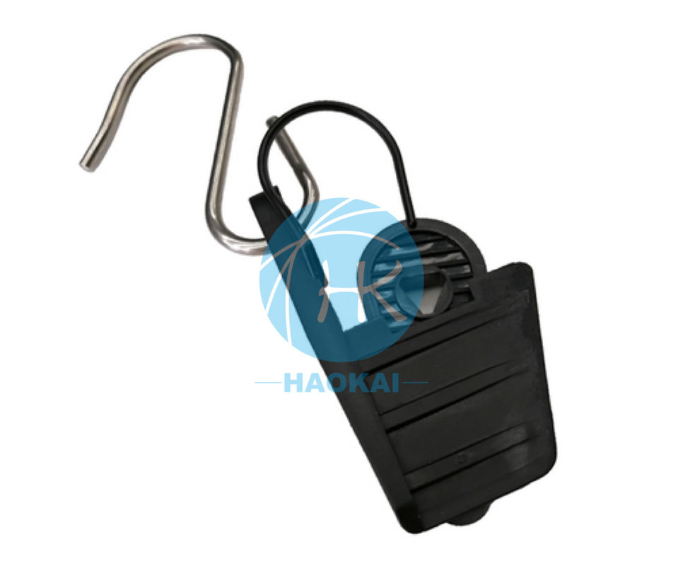 کلاپ فشرده سازی پلاستیکی FTTH در فضای باز بسته بندی قطره سیم با قلاب نوع S