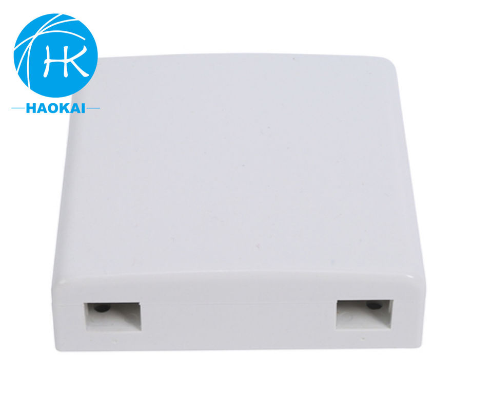 2port Indoor FTTH Faceplate Box Desktop SC LC UPC 86type مینی فیبر نوری رزت باکس