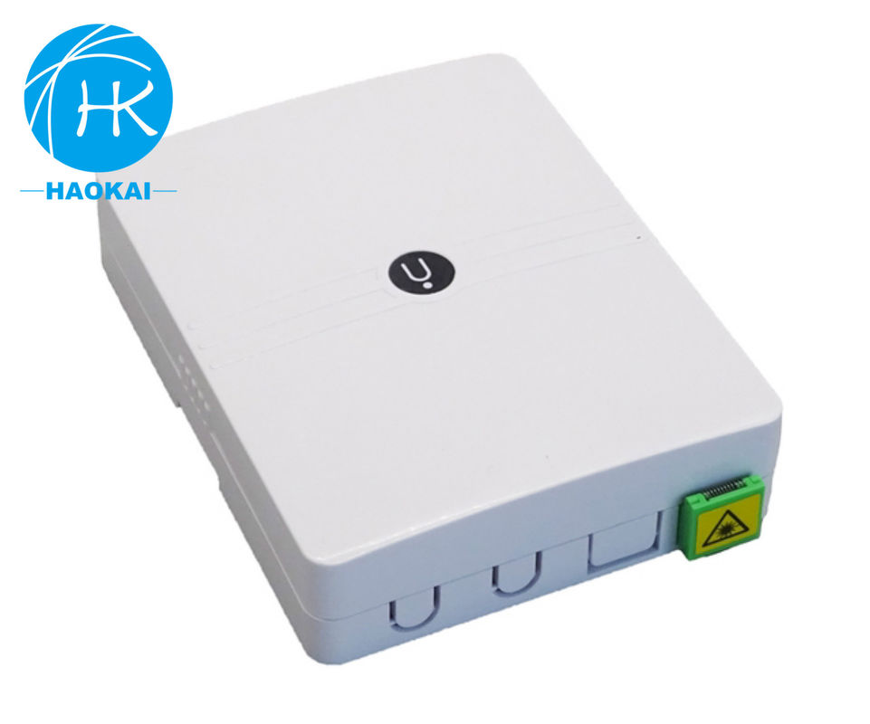 جعبه رزنت فیبر نصب شده روی دیوار 1port 2port Mini Faceplate Optic FTTH Box