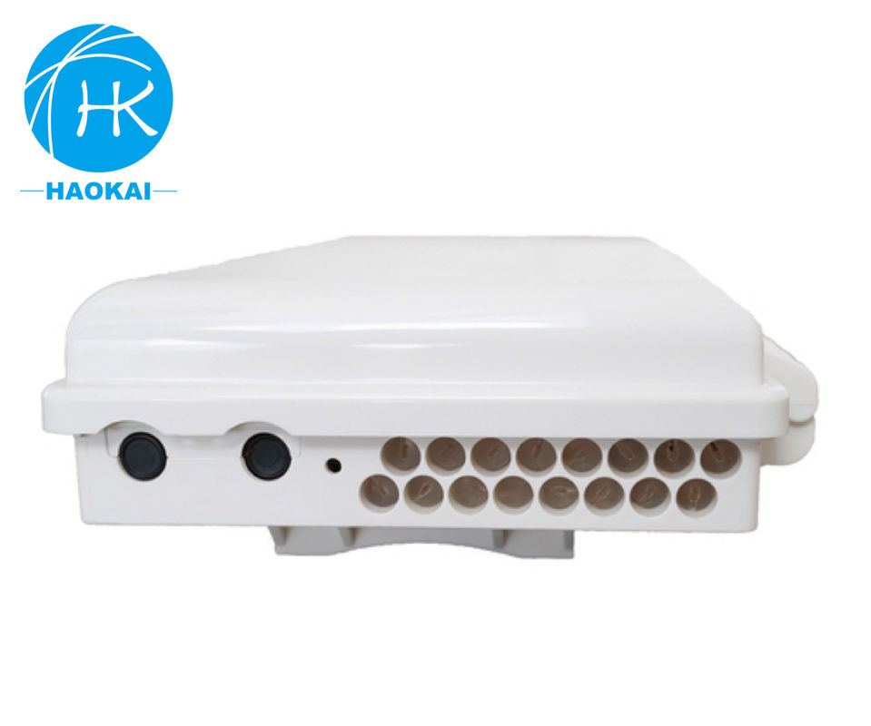 جعبه پایان قطب نصب شده ABS پلاستیکی FTTH جعبه اتصال نوری 16core