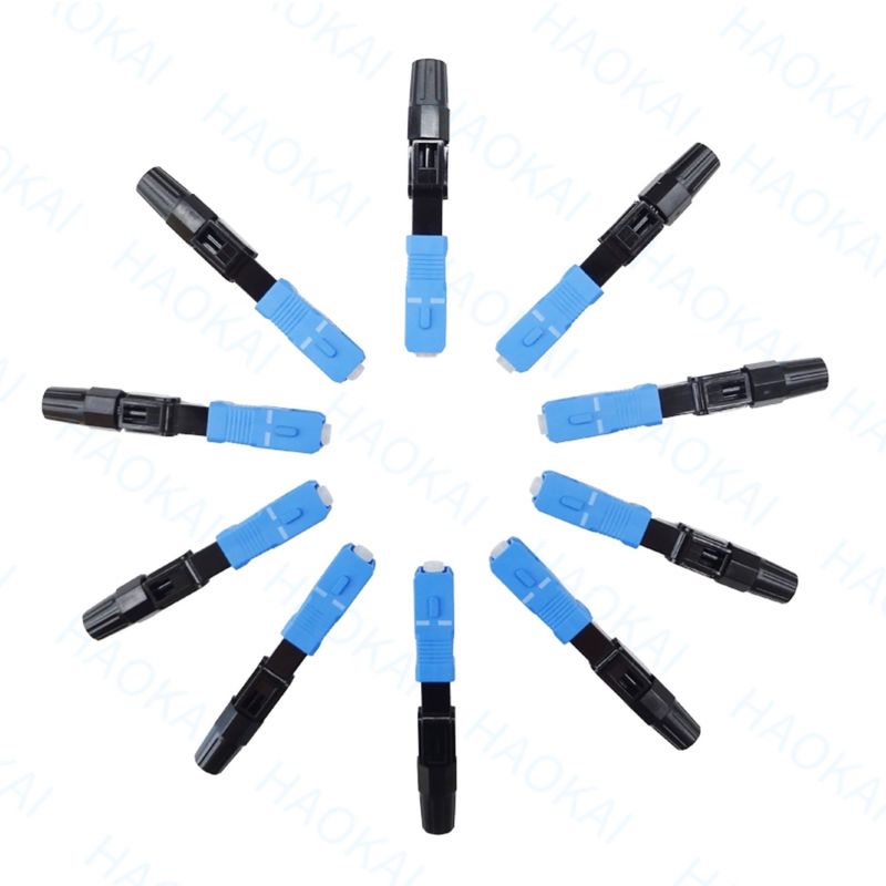 SC UPC SM اتصال سریع فیبر نوری با ضرر ورودی کم اتصال سریع FTTH